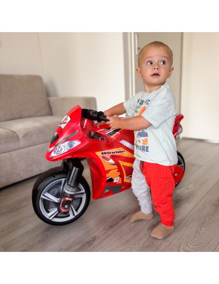 INJUSA Jeździk Pchacz Motor Biegowy Winner 750 SX Czerwony