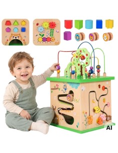 TOOKY TOY Educational Cube Sorter Maze Animal Intertwining