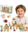VIGA PolarB Montessori Wooden Blocks - Animals 50 pcs.