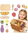 Viga PolarB Wooden Food Chopping Board with Basket
