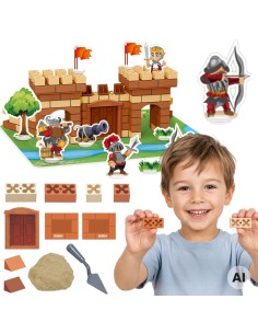 WOOPIE Castle Construction Set 273 pcs - Building with Bricks