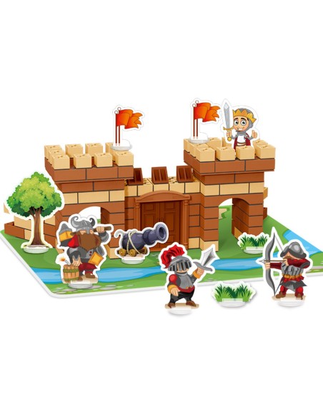 WOOPIE Castle Construction Set 273 pcs - Building with Bricks