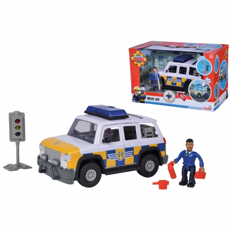 SIMBA Strażak Sam Jeep Policyjny z Figurką
