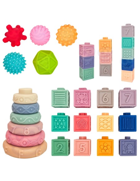WOOPIE soft sensory blocks - set of 23 pieces