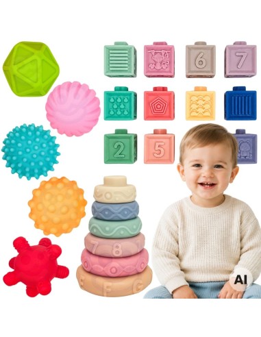 WOOPIE soft sensory blocks - set of 23 pieces