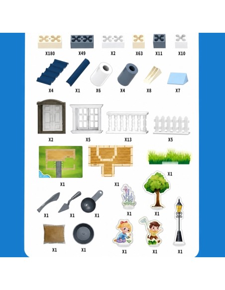 Woopie Residence House Construction Set 311 pcs - toy store