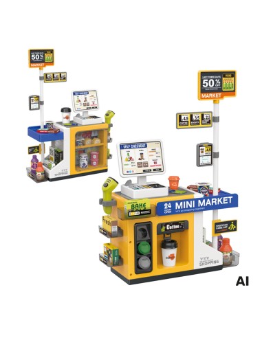 Mini-Supermarkt Kasse Scanner Laden Woopie