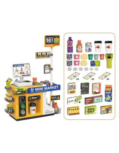 Mini Supermarket Cash Register Scanner Woopie Shop
