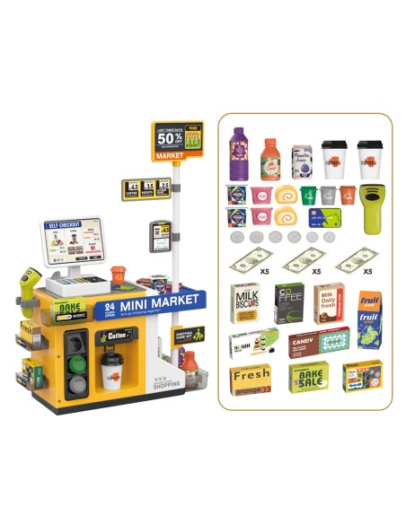 Mini-Supermarkt Kasse Scanner Laden Woopie