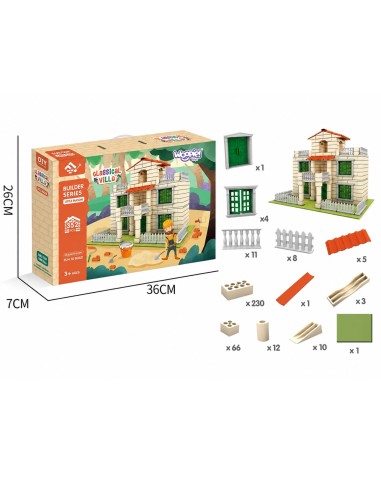 Villa Construction Set 352 pieces WOOPIE