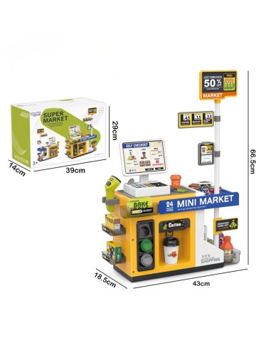 Mini-Supermarkt Kasse Scanner Laden Woopie