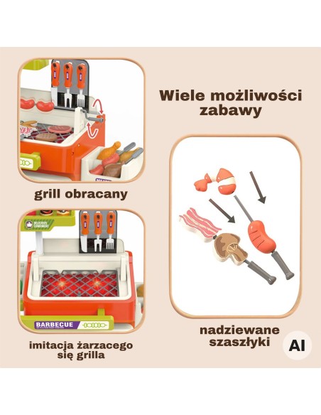 WOOPIE 51-piece BBQ Grill Cart with Accessories