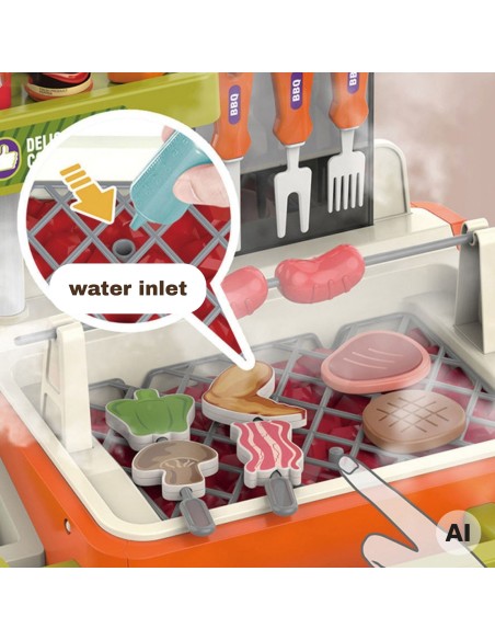 WOOPIE 51-piece BBQ Grill Cart with Accessories