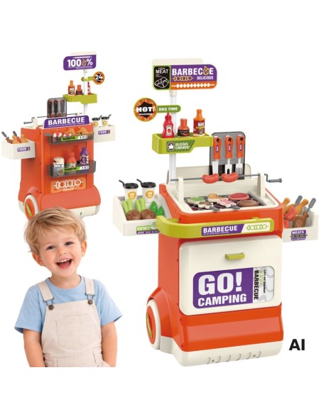 WOOPIE 51-piece BBQ Grill Cart with Accessories