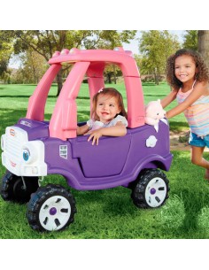 „Little Tikes“ rožinė ir violetinė visureigė transporto priemonė 2