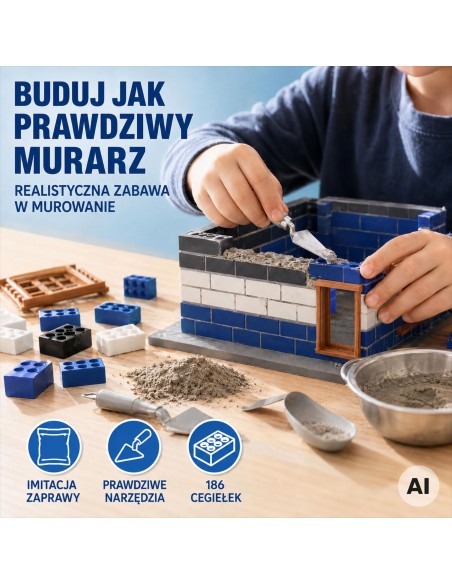 WOOPIE Police Station Brick Construction Set 186 pcs.