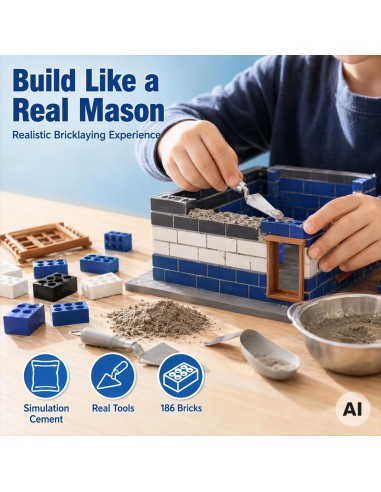 WOOPIE Police Station Brick Construction Set 186 pcs.