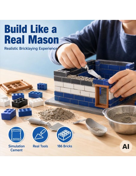 WOOPIE Police Station Brick Construction Set 186 pcs.