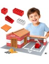 Fire Station Construction Set 178 pieces WOOPIE Bricks