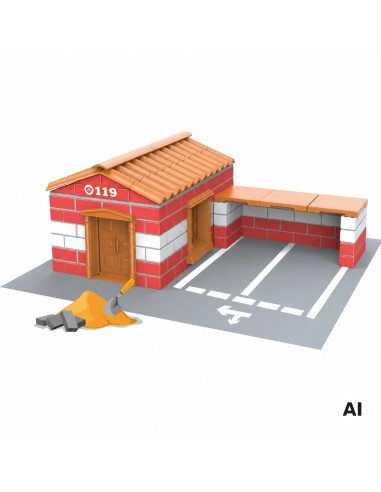 Fire Station Construction Set 178 pieces WOOPIE Bricks