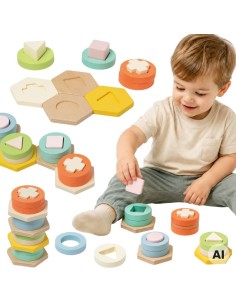 Montessori Shape and Color Sorter CLASSIC WORLD - Puzzle