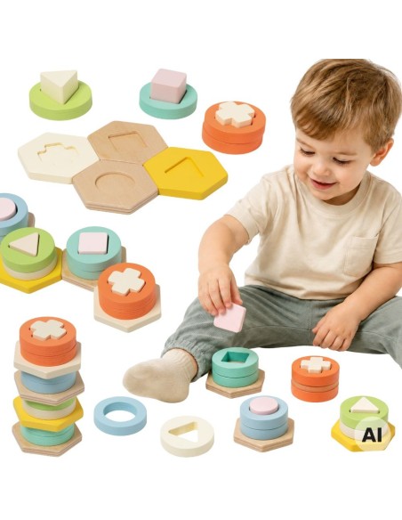 Montessori Shape and Color Sorter CLASSIC WORLD - Puzzle