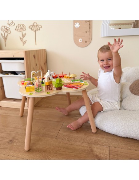 PolarB Viga wooden educational table - a creative Montessori toy
