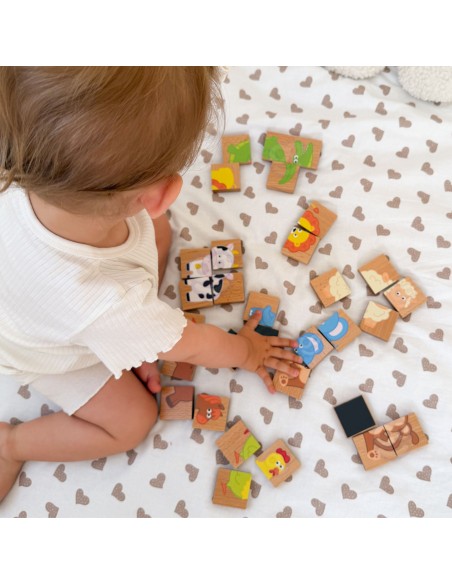 VIGA Holz Magnet-Puzzles Tiere - FSC-Zertifikat
