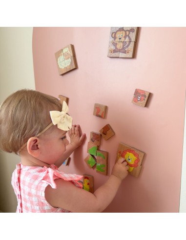 VIGA Holz Magnet-Puzzles Tiere - FSC-Zertifikat