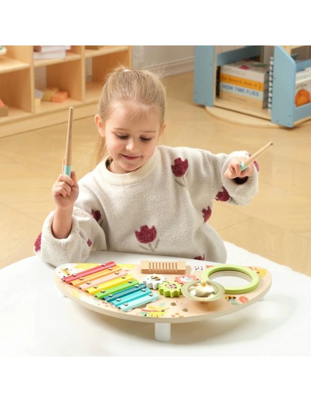 Wielofunkcyjne Centrum Muzyczne Tooky Toy - Zabawka Drewniana