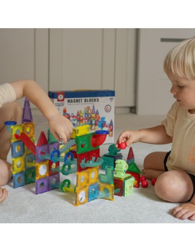 WOOPIE 3D Magnetic Blocks – Ball Track 170 pcs. Education