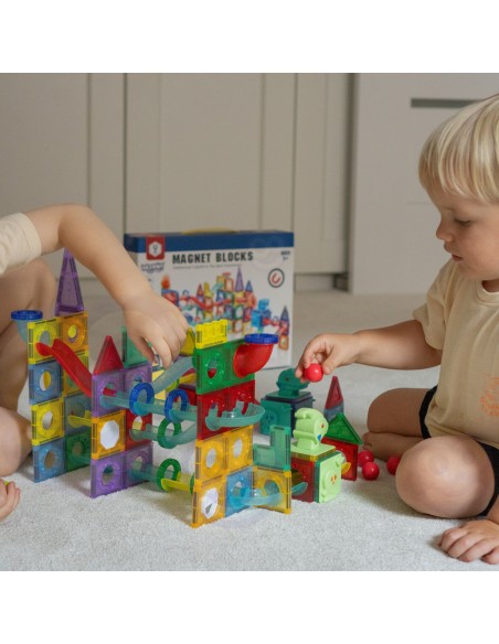 WOOPIE 3D Magnetic Blocks – Ball Track 170 pcs. Education