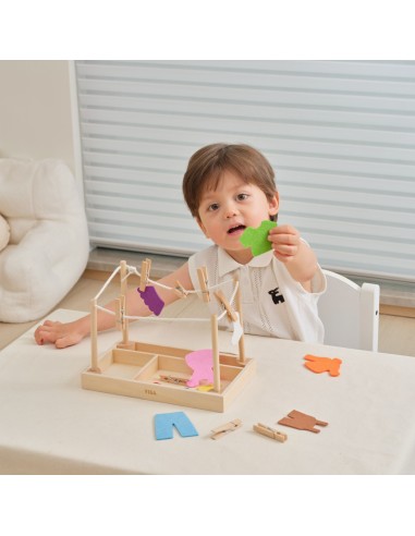 Wooden Laundry Set Dryer Montessori Clothes VIGA