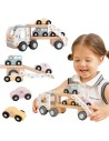 Wooden Car Transporter VIGA PolarB 18m+