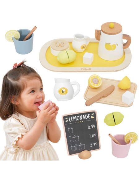 Wooden Lemonade Set 21 pcs VIGA PolarB 18m+