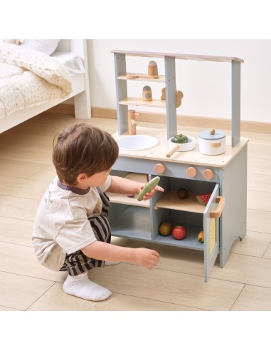 Holz-Küche und Laden 2-in-1 für Kinder VIGA PolarB