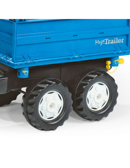 Rolly Toys rollyTrailer Przyczepa wywrotka Mega Trailer niebieska