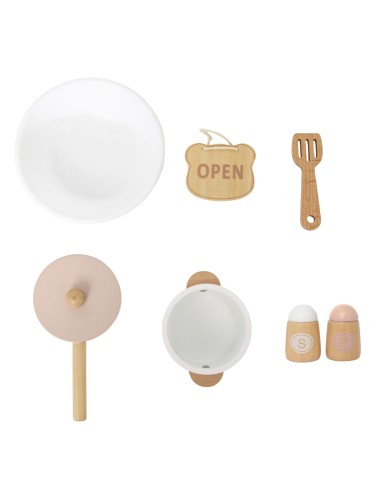 Wooden Kitchen and Shop 2 in 1 White VIGA PolarB