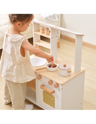 Wooden Kitchen and Shop 2 in 1 White VIGA PolarB