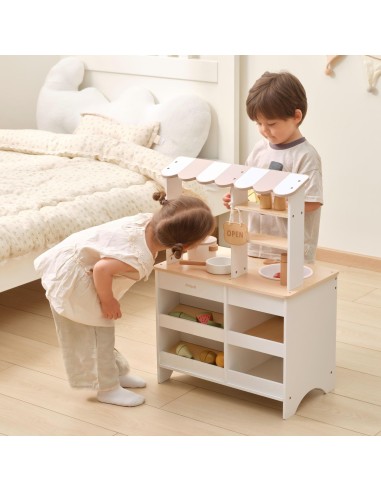 Wooden Kitchen and Shop 2 in 1 White VIGA PolarB