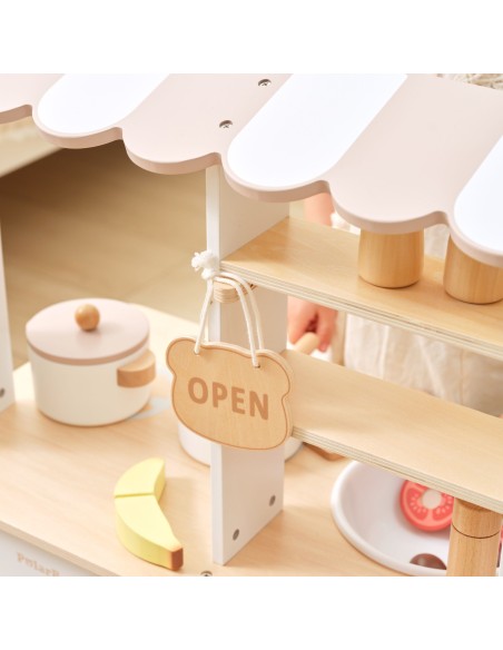 Wooden Kitchen and Shop 2 in 1 White VIGA PolarB