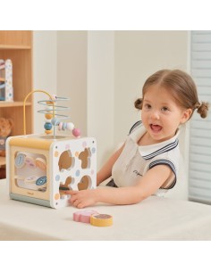 Wooden Activity Cube 7in1 VIGA PolarB 12m+ 2