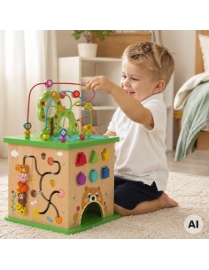 TOOKY TOY Educational Cube Sorter Maze Animal Intertwining 2