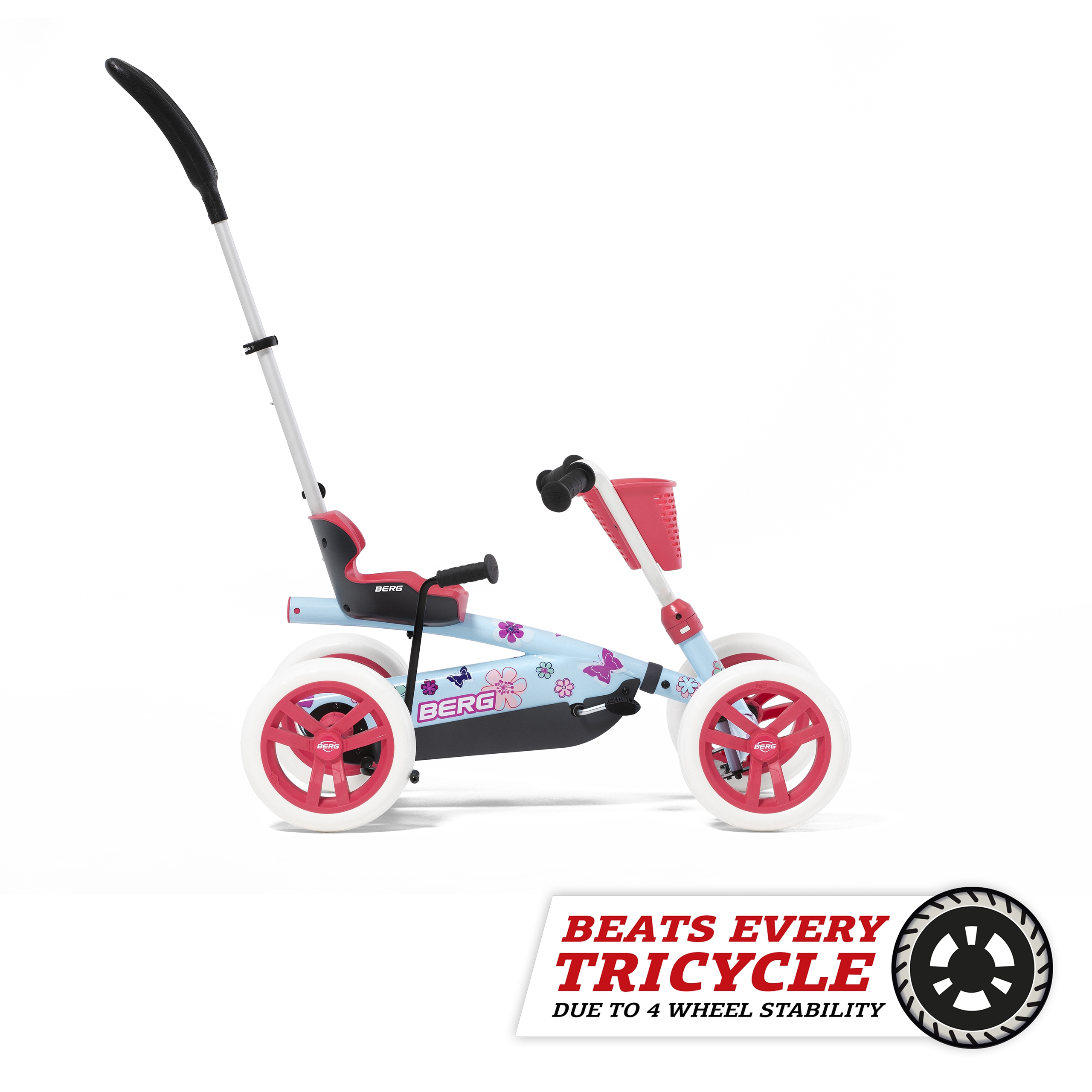 Pedal go kart bicycle 2 in 1 buzzy bloom