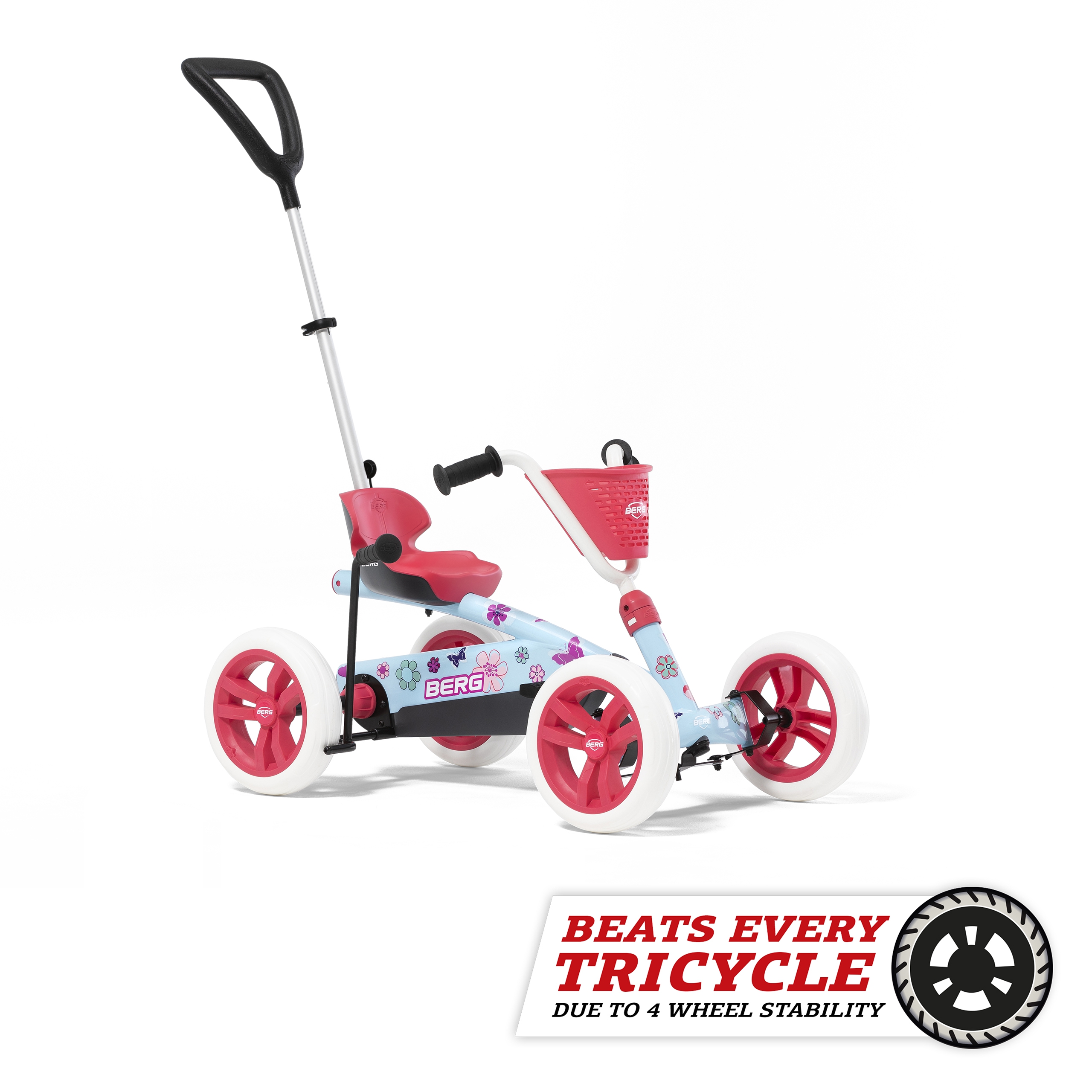 Pedal go kart bicycle 2 in 1 buzzy bloom