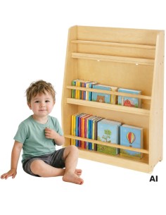 Tooky Toy 3-Tier Wooden Bookshelf - Children's Furniture