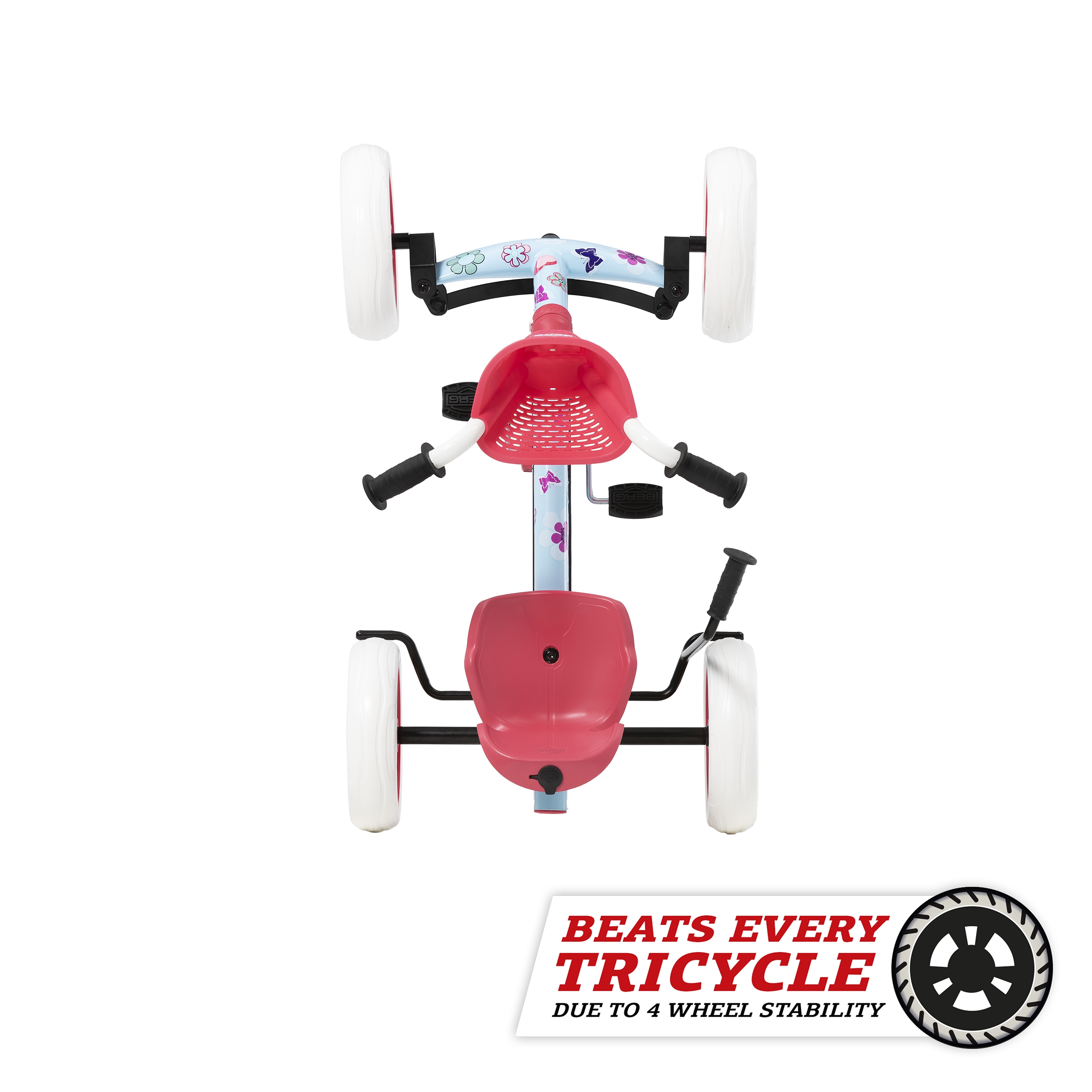 Pedal go kart bicycle 2 in 1 buzzy bloom