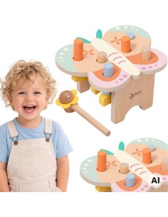 CLASSIC WORLD Montessori Pastel Butterfly Hammer