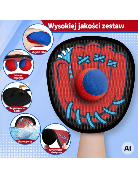 WOOPIE Toss Game Skill Game with Velcro 5 pcs.