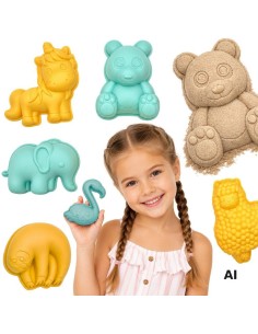 WOOPIE Sand Molds 6 pcs - Creative beach fun